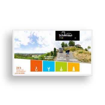 Mockup der Webseite von Kraftfahrzeug Schneider