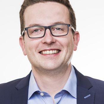 Bewerbungsfoto eines Mannes