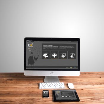 Mockup der Webseite von INxPlus