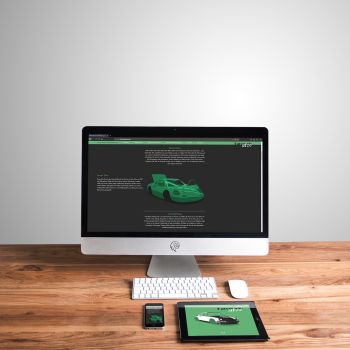 Mockup der Webseite von Karosserie Atze